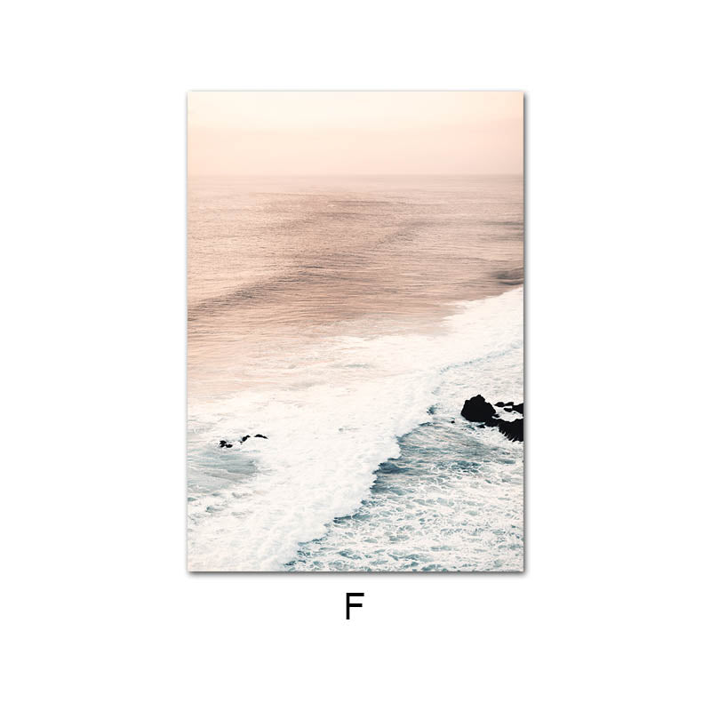 Natural Landscape Wall Poster Beach DIY 5D Diamond Painting