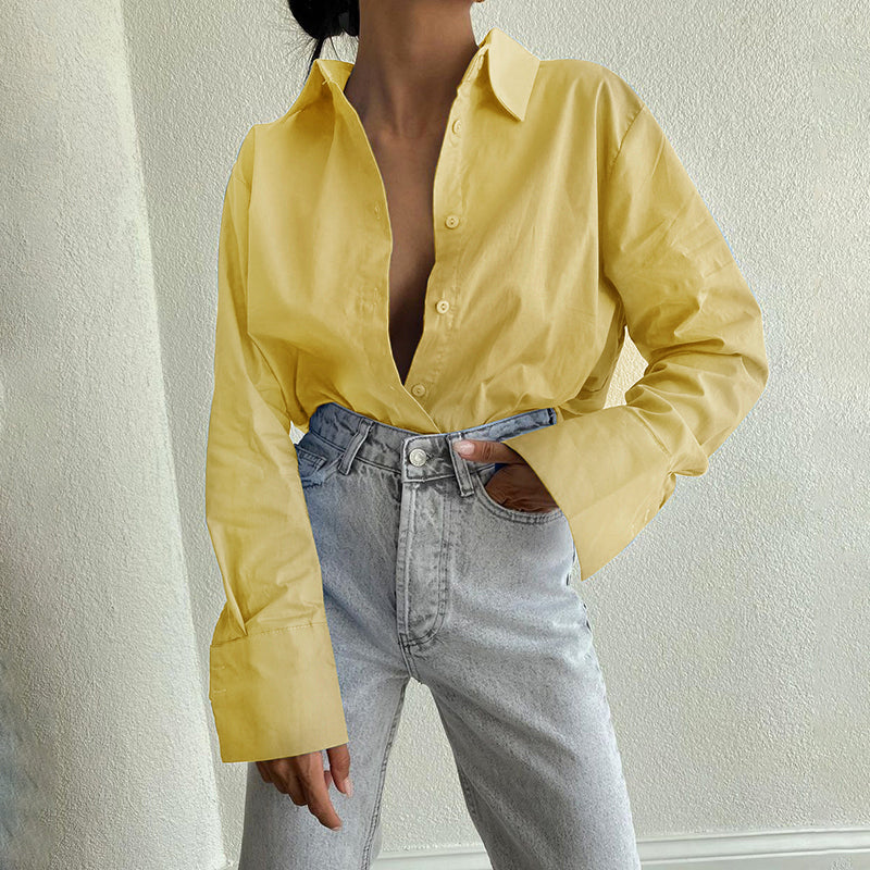 Women's Loose Casual All-match Long-sleeved Shirt