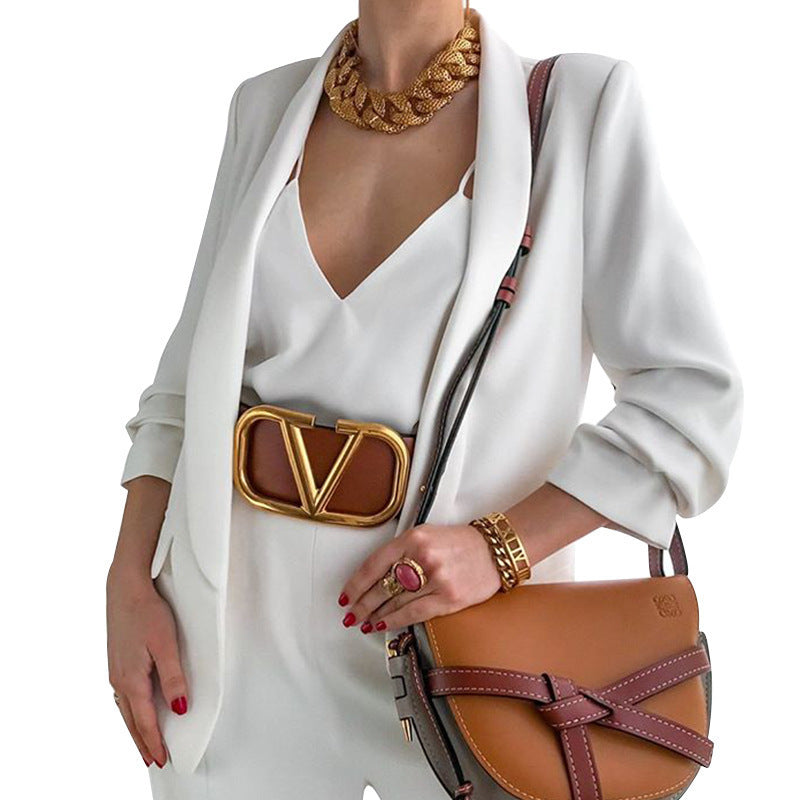 Women's Fashion Slim Fit Cardigan Long Sleeve Small Suit