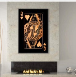 Playing Cards Wall Hanging Painting Canvas Painting Bedroom Decoration Painting