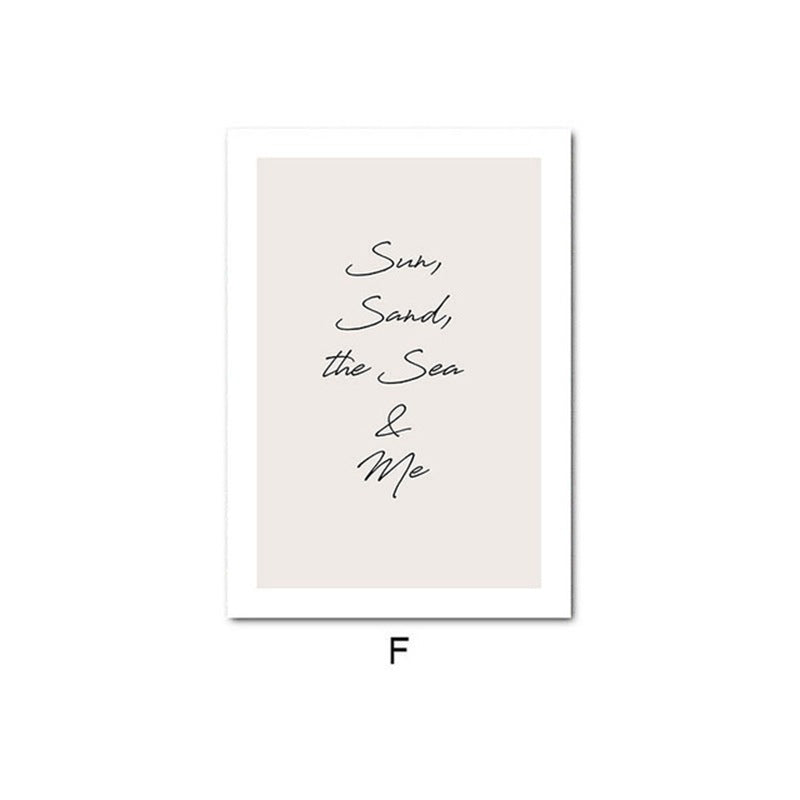 Natural Scenery Beach Sunset Canvas Painting Modern Style Home Decoration Painting Frameless Painting Core