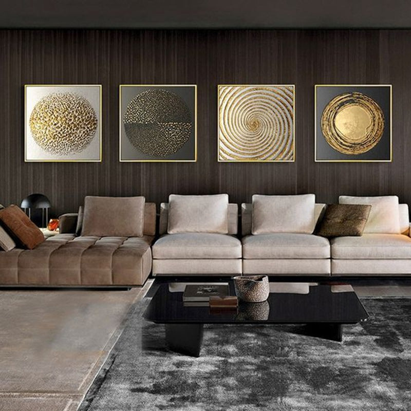Gold Foil Decorative Painting Abstract Canvas Painting Frameless Painting Core