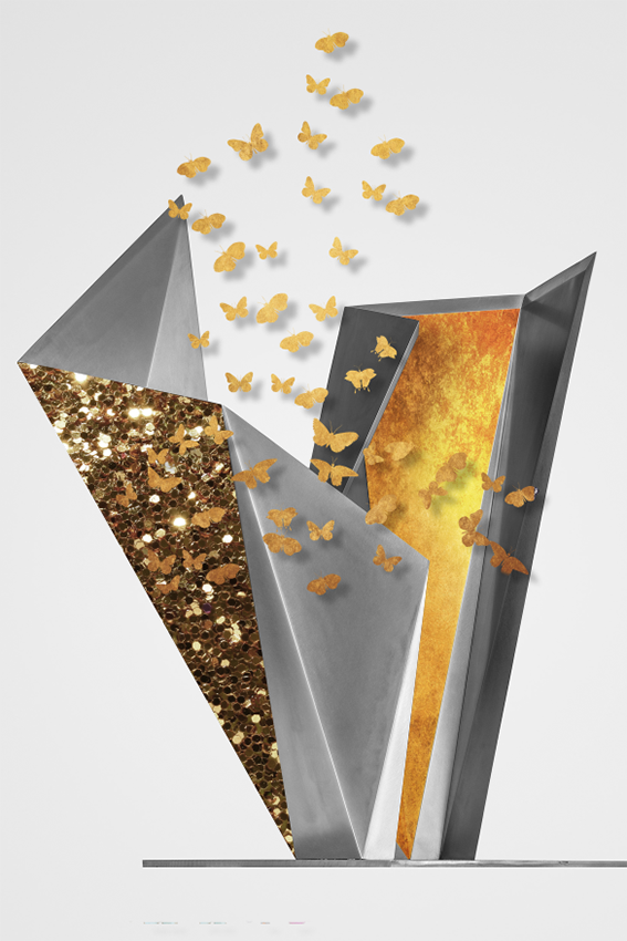 Nordic Modern High-definition Home Decoration Painting Geometric Pattern Oil Painting Spray Painting