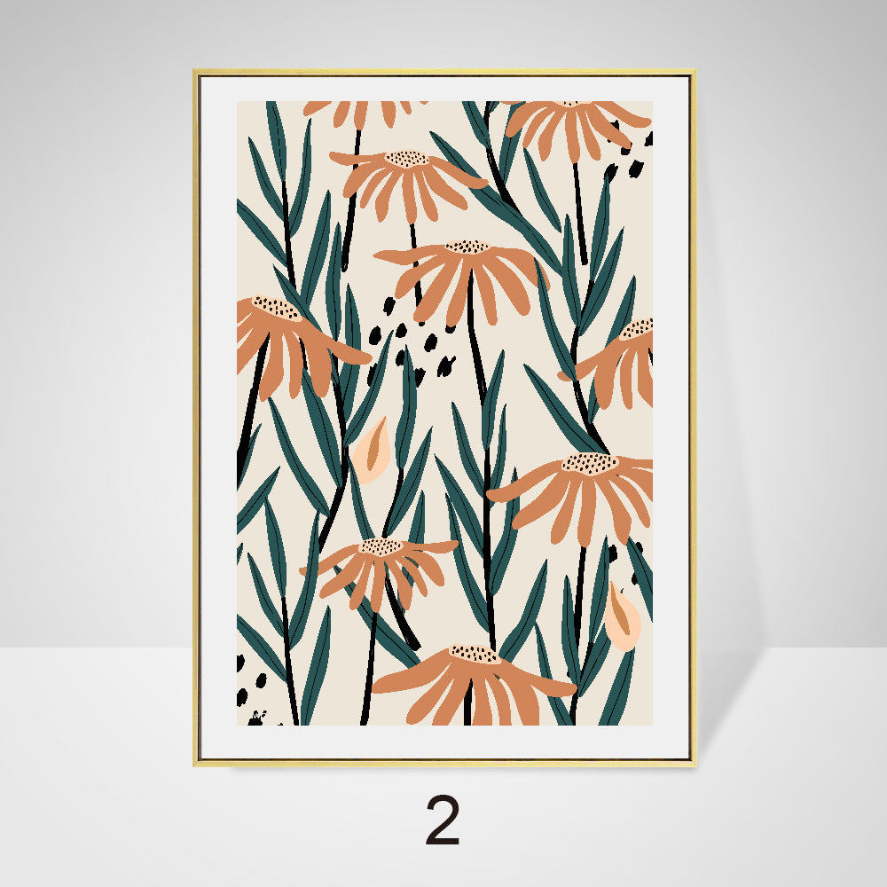 Abstract Decorative Painting Small  Morandi Geometric Canvas Painting