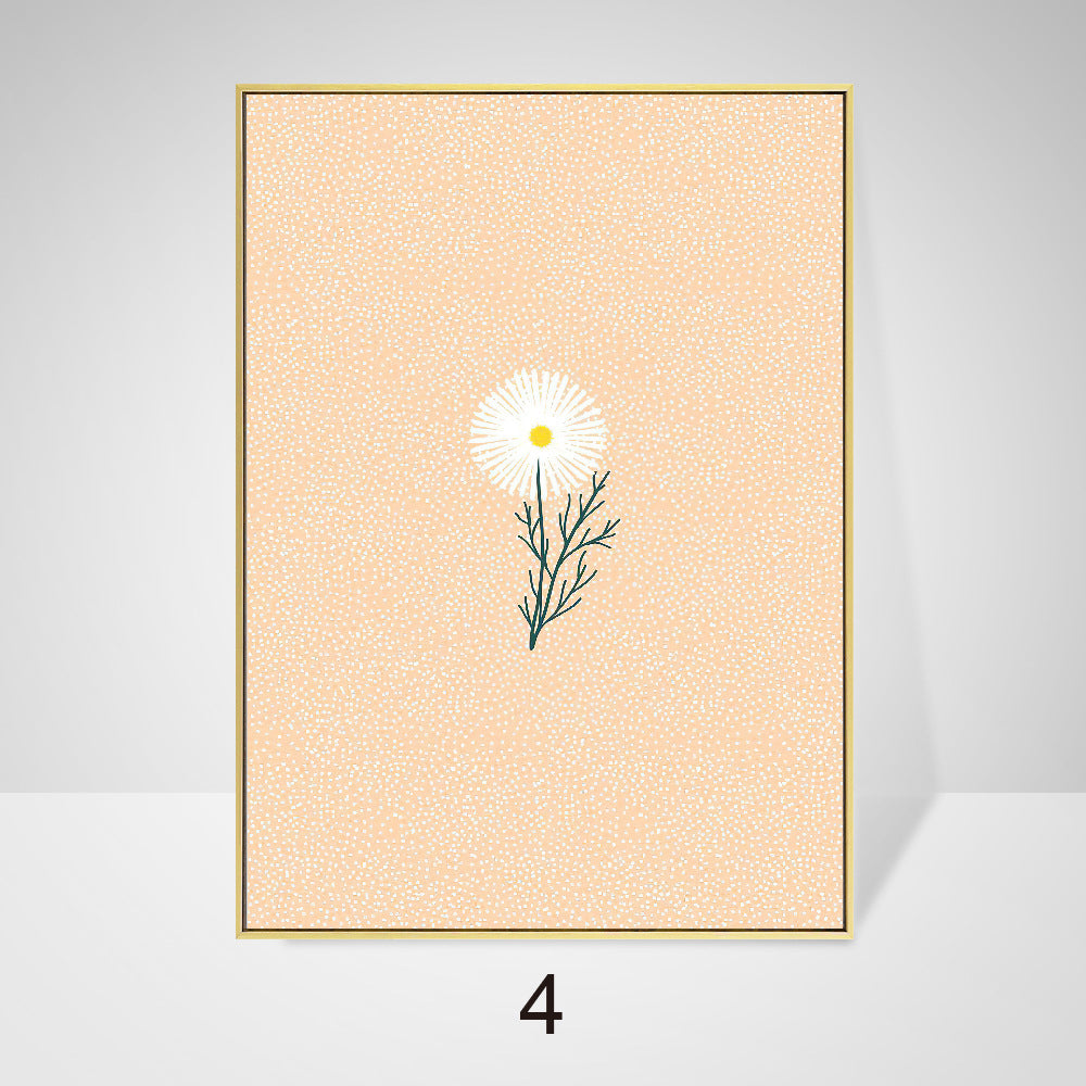 Abstract Decorative Painting Small  Morandi Geometric Canvas Painting