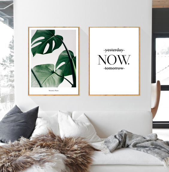 Green plant painting