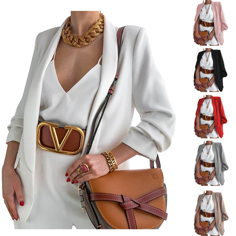 Women's Fashion Slim Fit Cardigan Long Sleeve Small Suit