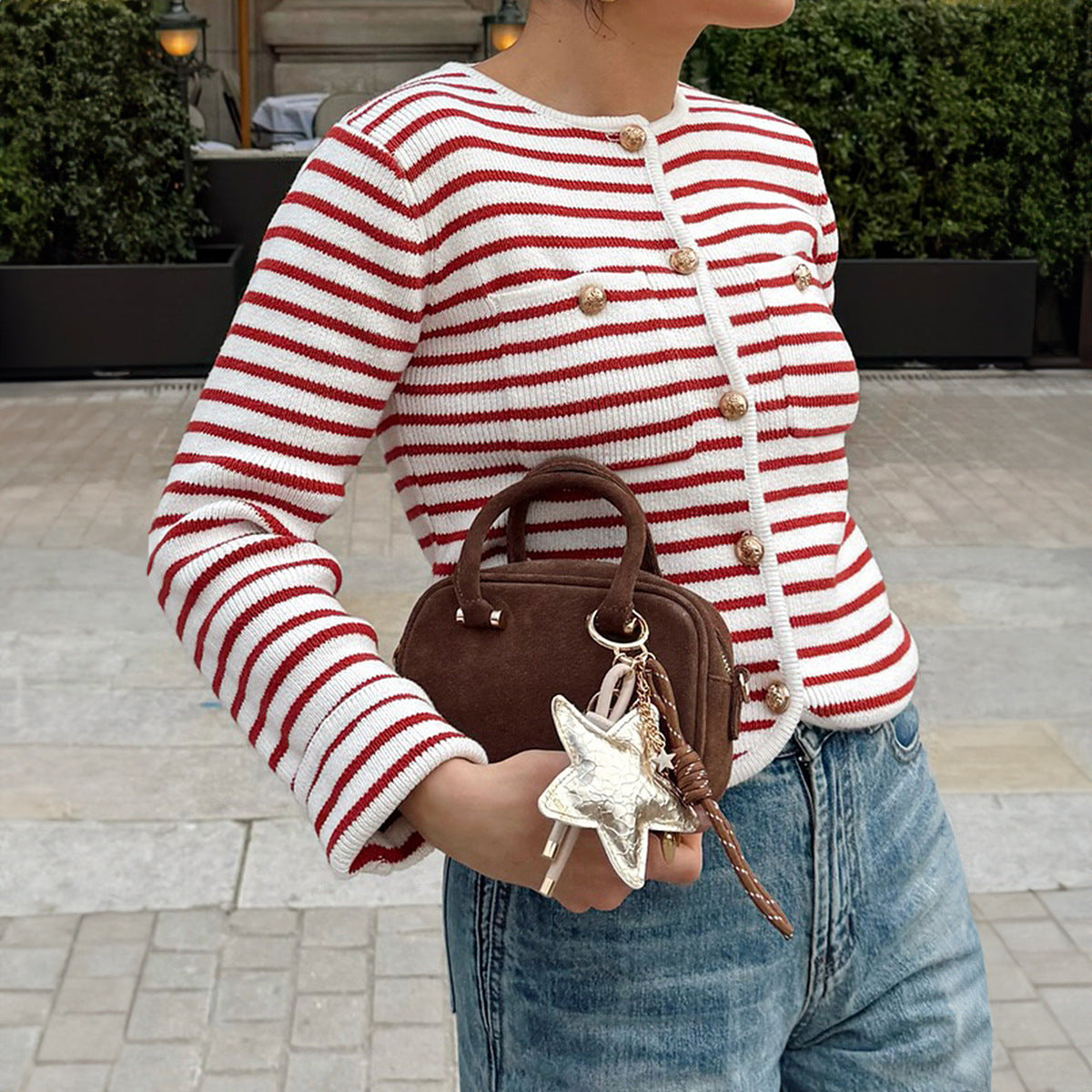 European And American Casual Versatile Striped Button-down Shirt