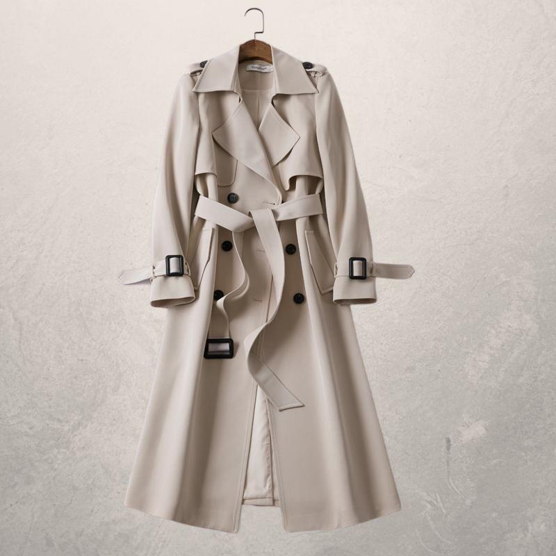 Women's mid-length trench coat