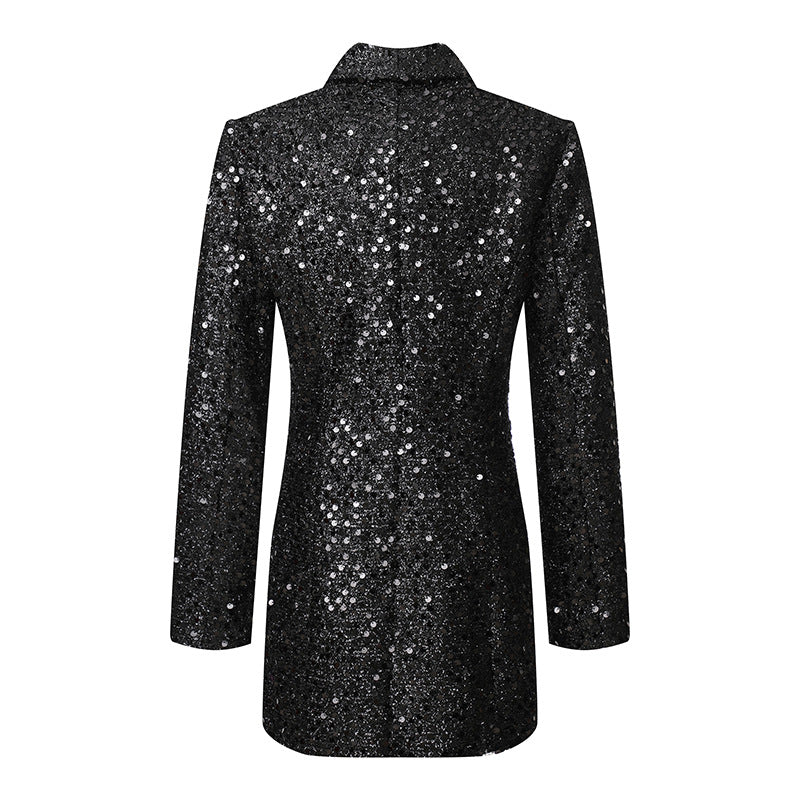 European And American Fashion Suit Ladies Temperament Jacket Sequined Suit Women Jacket