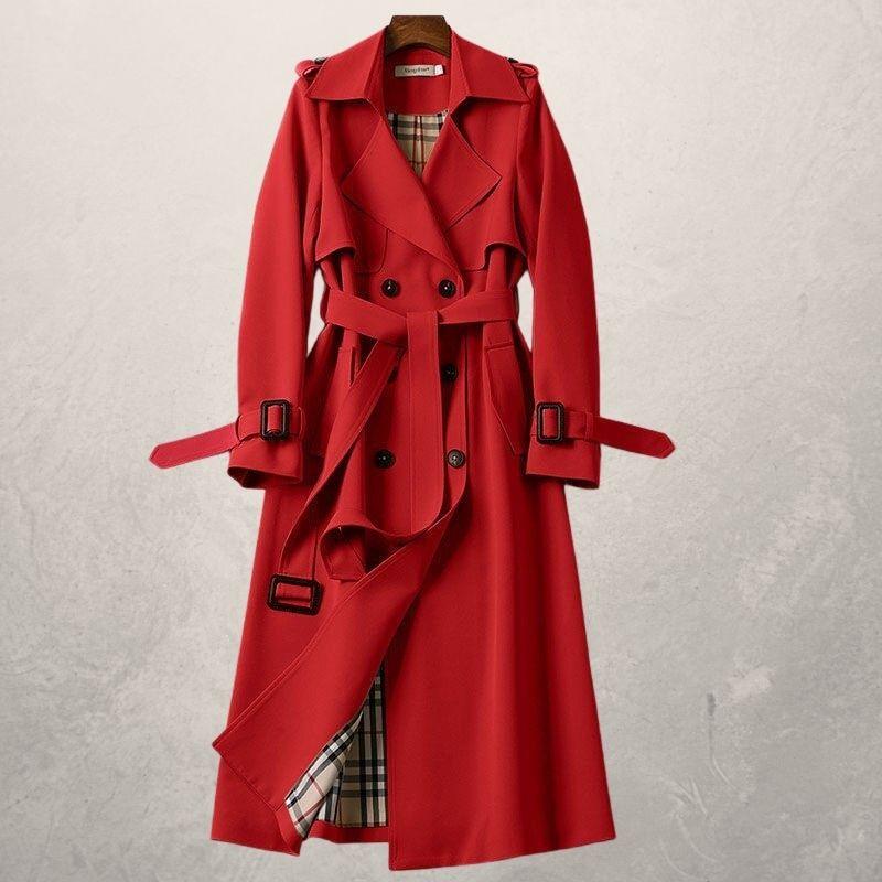 Women's mid-length trench coat