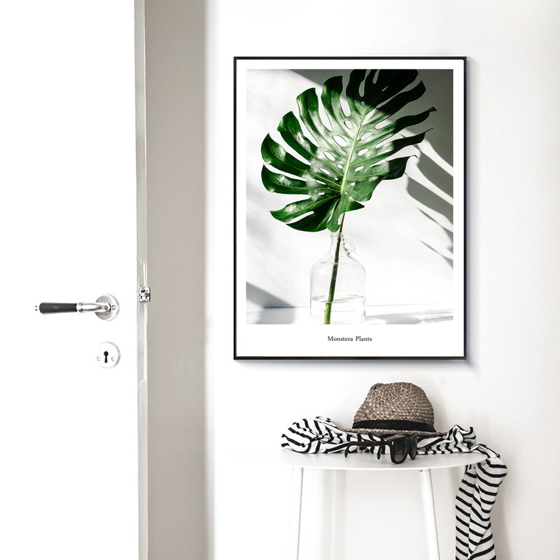 Green plant painting