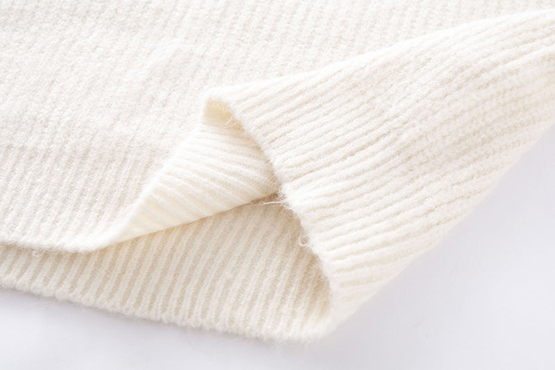 Loose and Lazy Little High Neck Lantern Sleeve Sweater