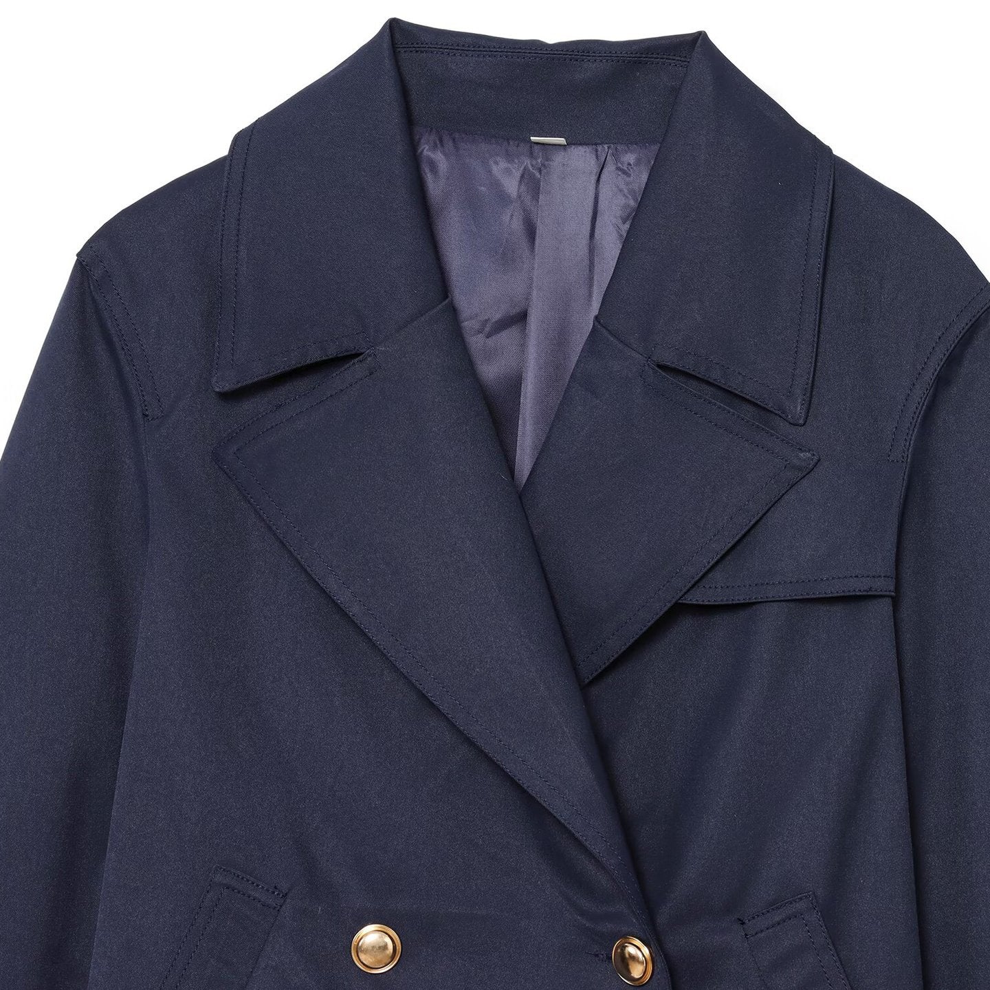 Women's Casual And Fashionable Double Breasted Short Jacket