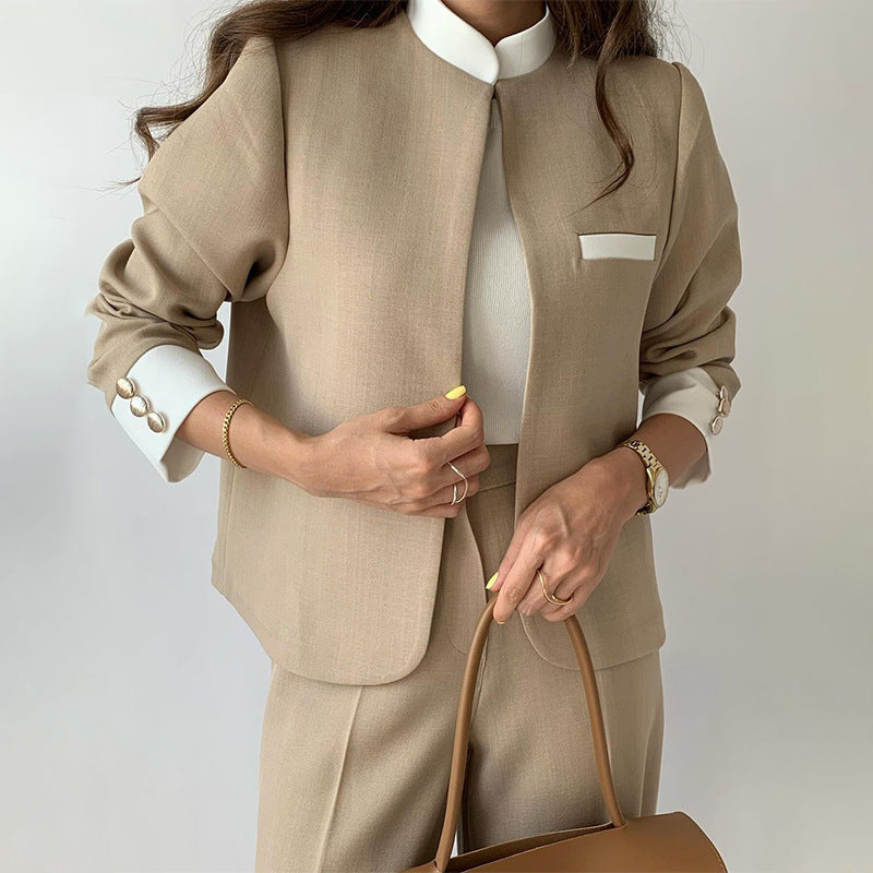 Winter beige Jacket Suit