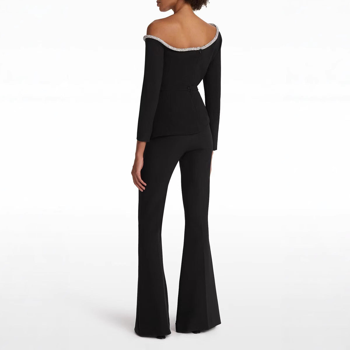 Women's Long-sleeved Belly And Waist Shaping Jumpsuit