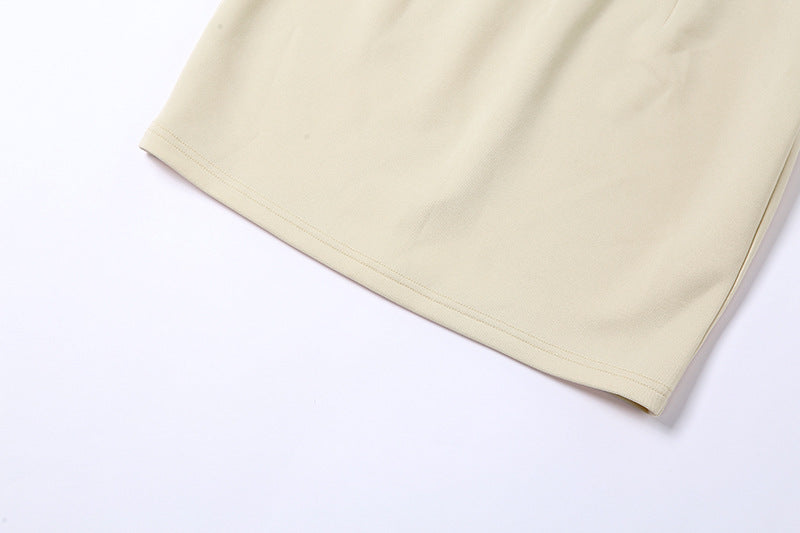 Sexy Square Neck Slim Wrap Hip Dress