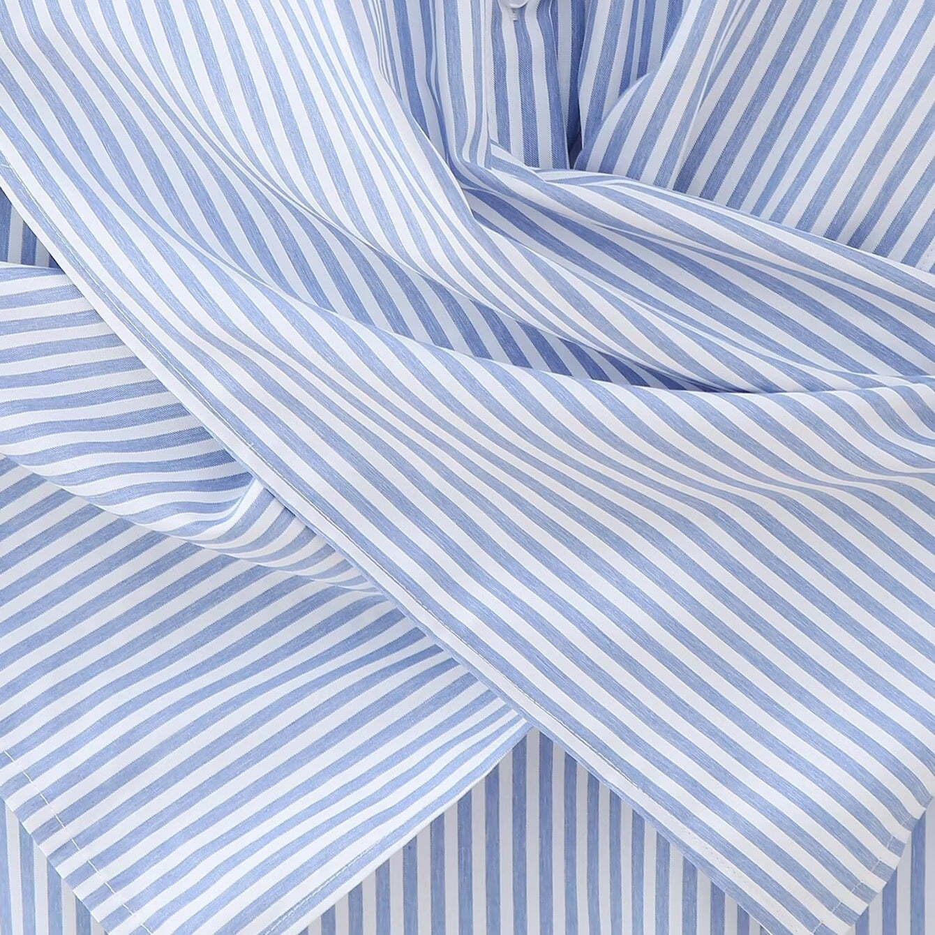 Fashion Loose Striped Lace-up Multi-color Long Sleeve Shirt