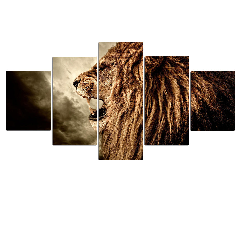 Living Room Hanging Painting Five-joint Stitching Bedroom Decorative Painting