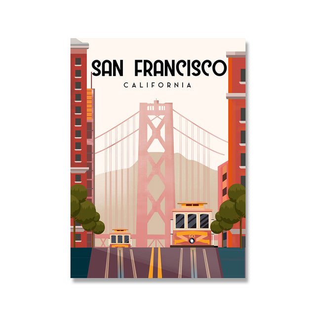 HD Spray Painting Bedroom Hanging  Decor