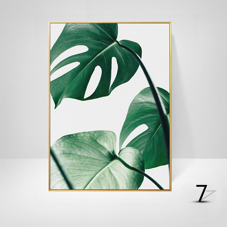 Green plant painting