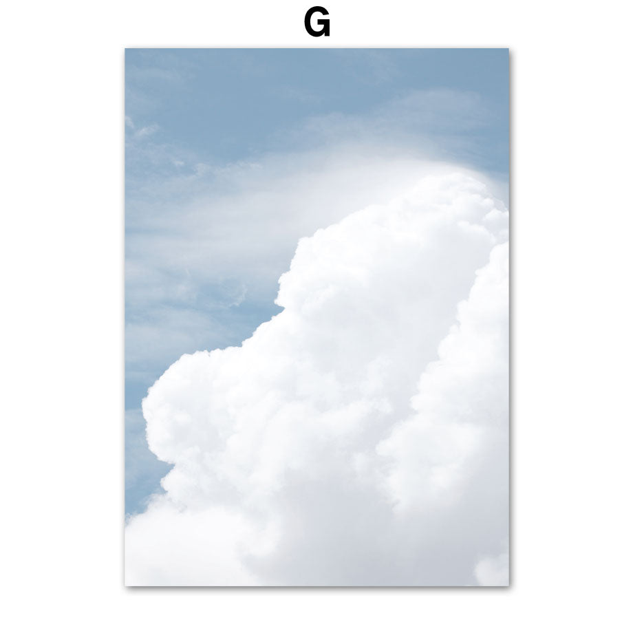 Ocean Beach Palm Tree Barca A Vela Tavola Da Surf Torre Paesaggio Wall Art Canvas Painting