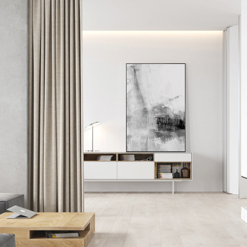 Modern Nordic Simple Gray Abstract Texture Decorative Painting