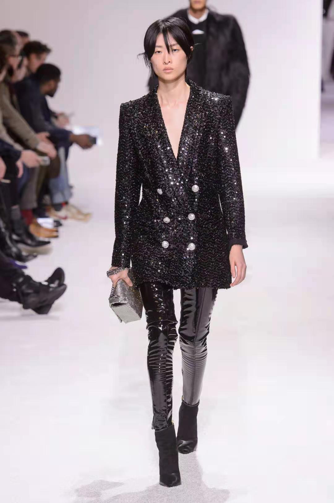 European And American Fashion Suit Ladies Temperament Jacket Sequined Suit Women Jacket