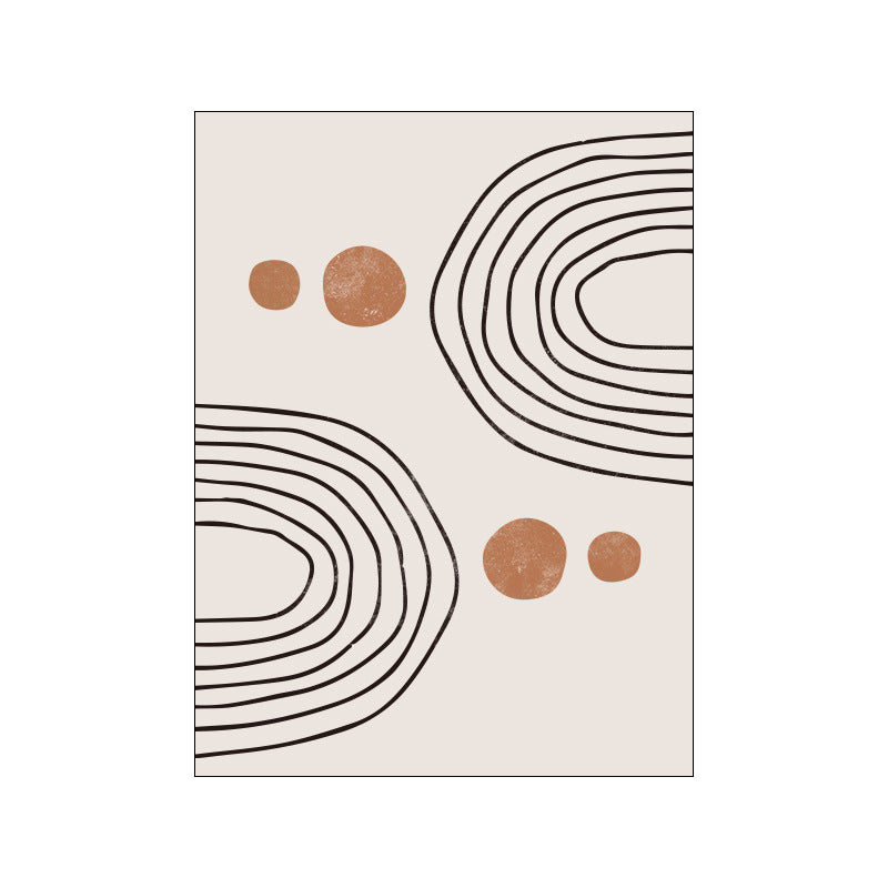 Simple Abstract Line Decorative Painting Living Room Bedroom Frameless