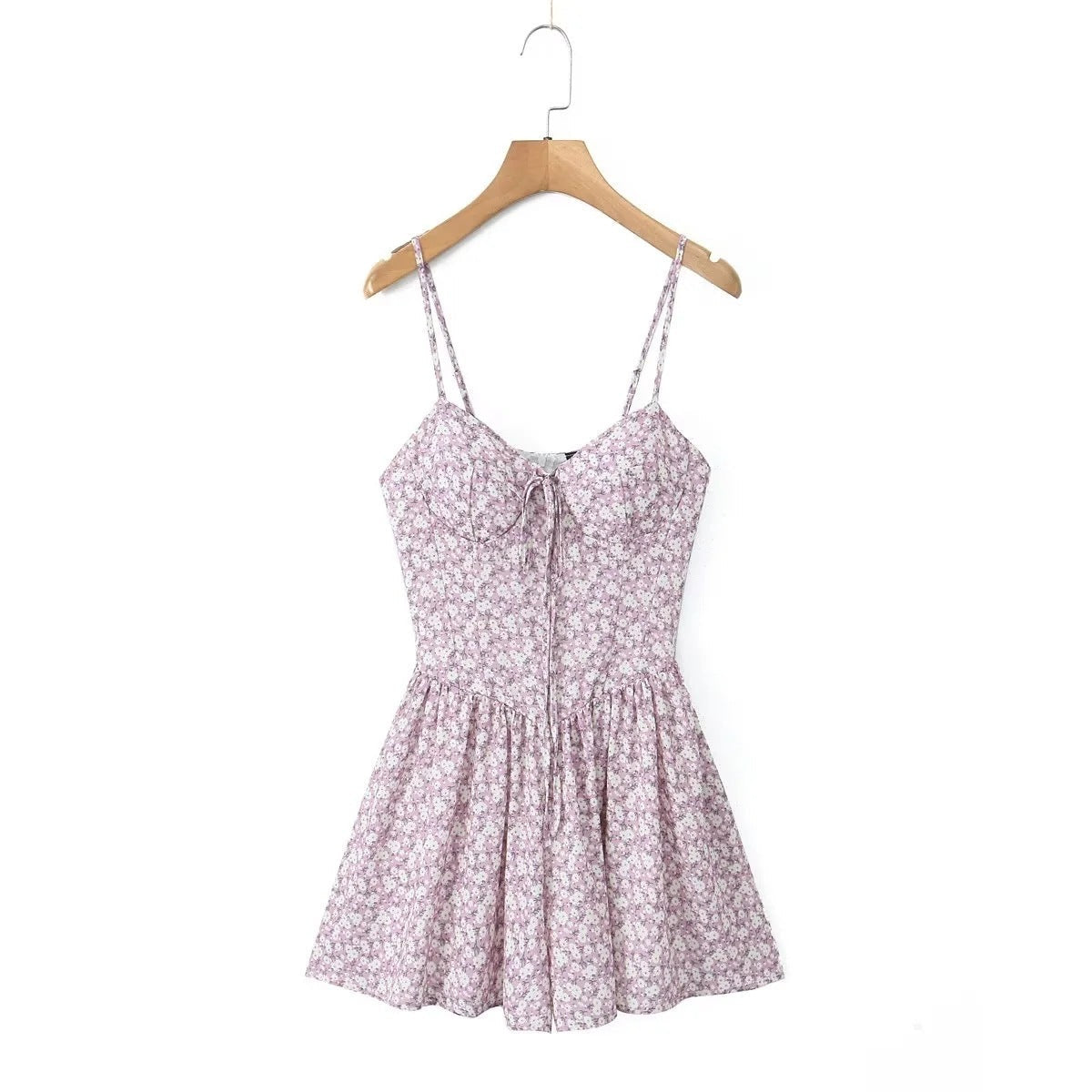Summer New Pure Floral Strap Dress Women
