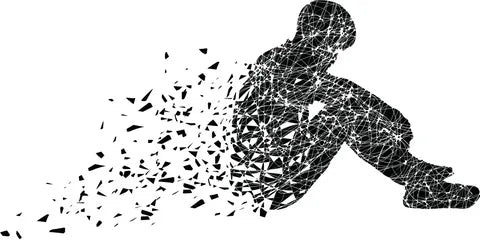 Abstract Face Black And White Line Art Drawing Poster