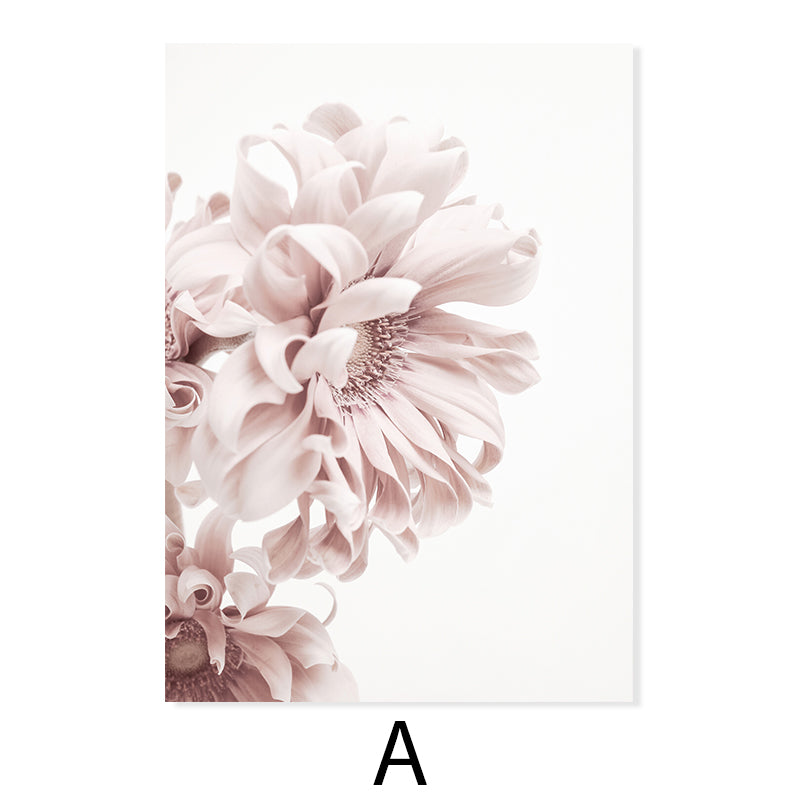 Elegant Peony Love Modern Oil Painting Poster