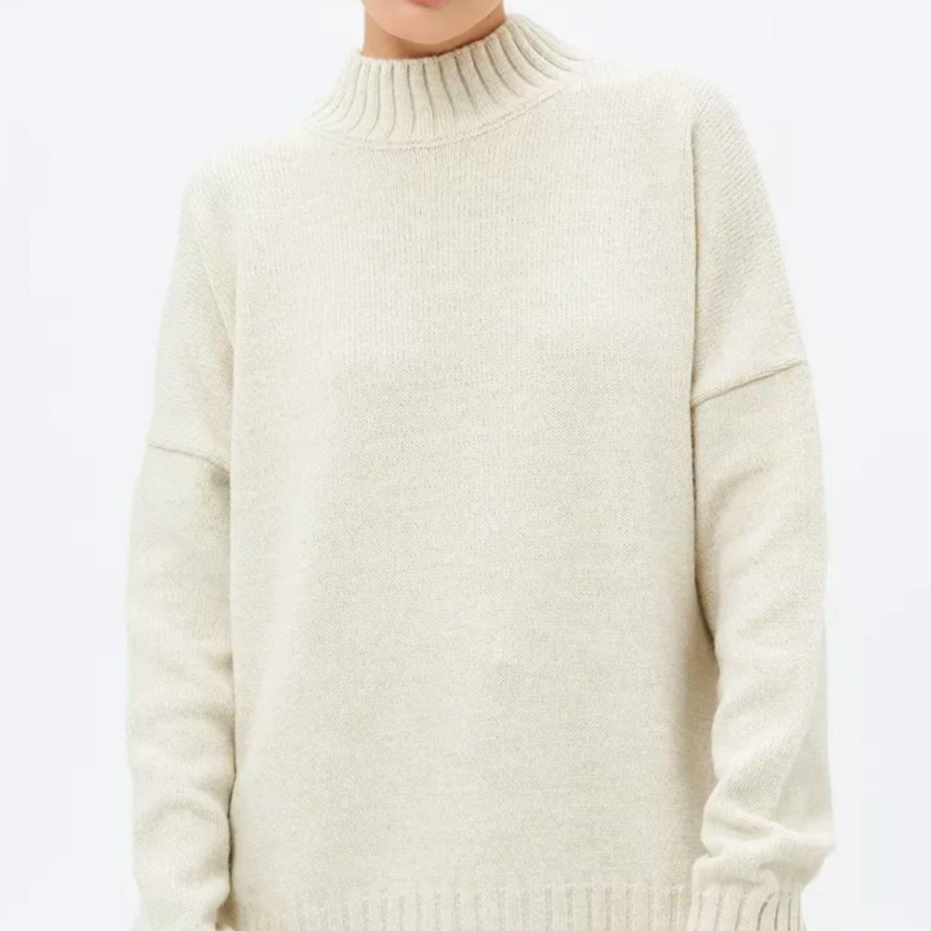 Half Turtleneck Thread Sweater Sub-loose Casual Sweater