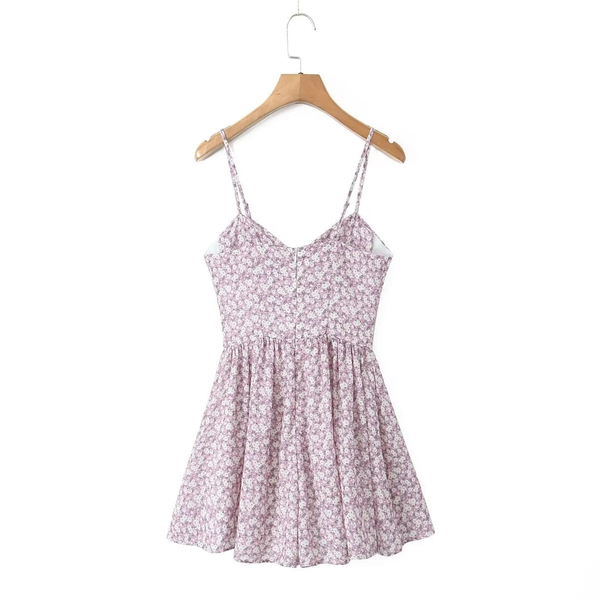 Summer New Pure Floral Strap Dress Women