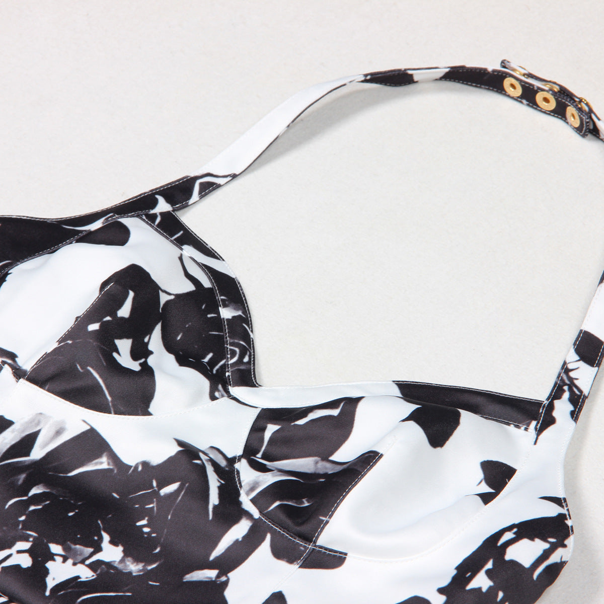 Women's Printed Slim Fit Sexy Halter Sling Dress