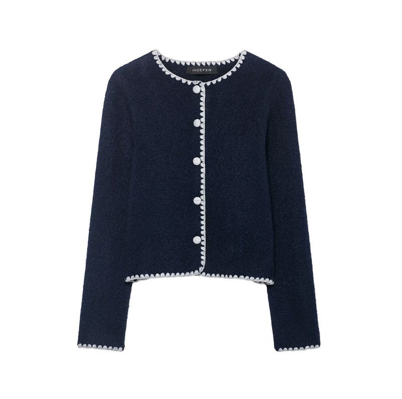 Women's Embroidered Knit Jacket