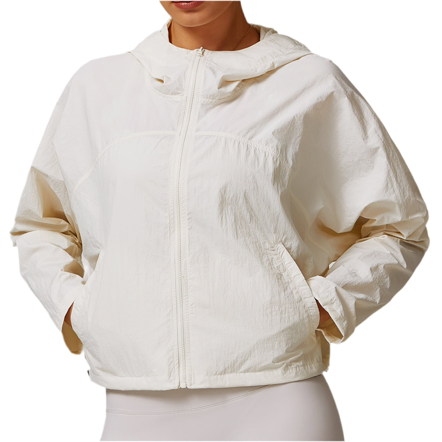 Women's Windproof And Comfortable Zipper Quick-drying Hooded Jacket
