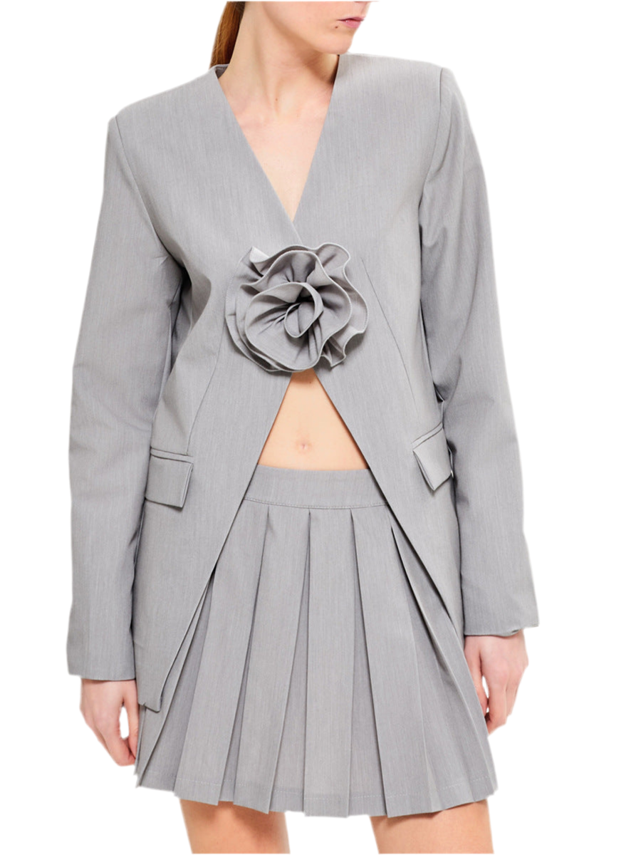 Women's Design Stitching Flower Suit Jacket