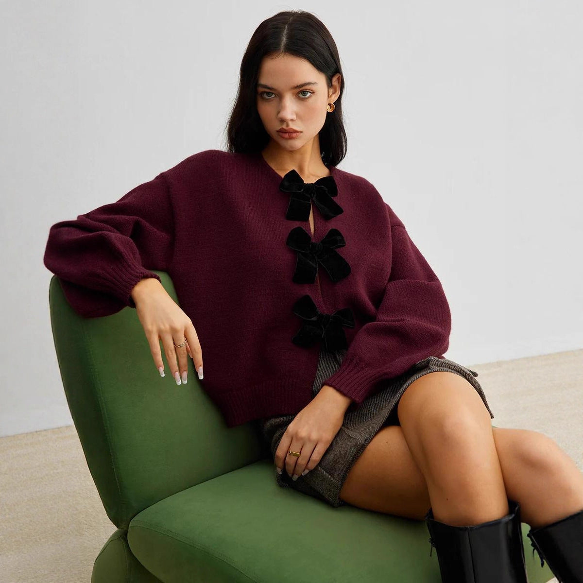 Autumn And Winter New Lazy Fashion Knitwear Coat