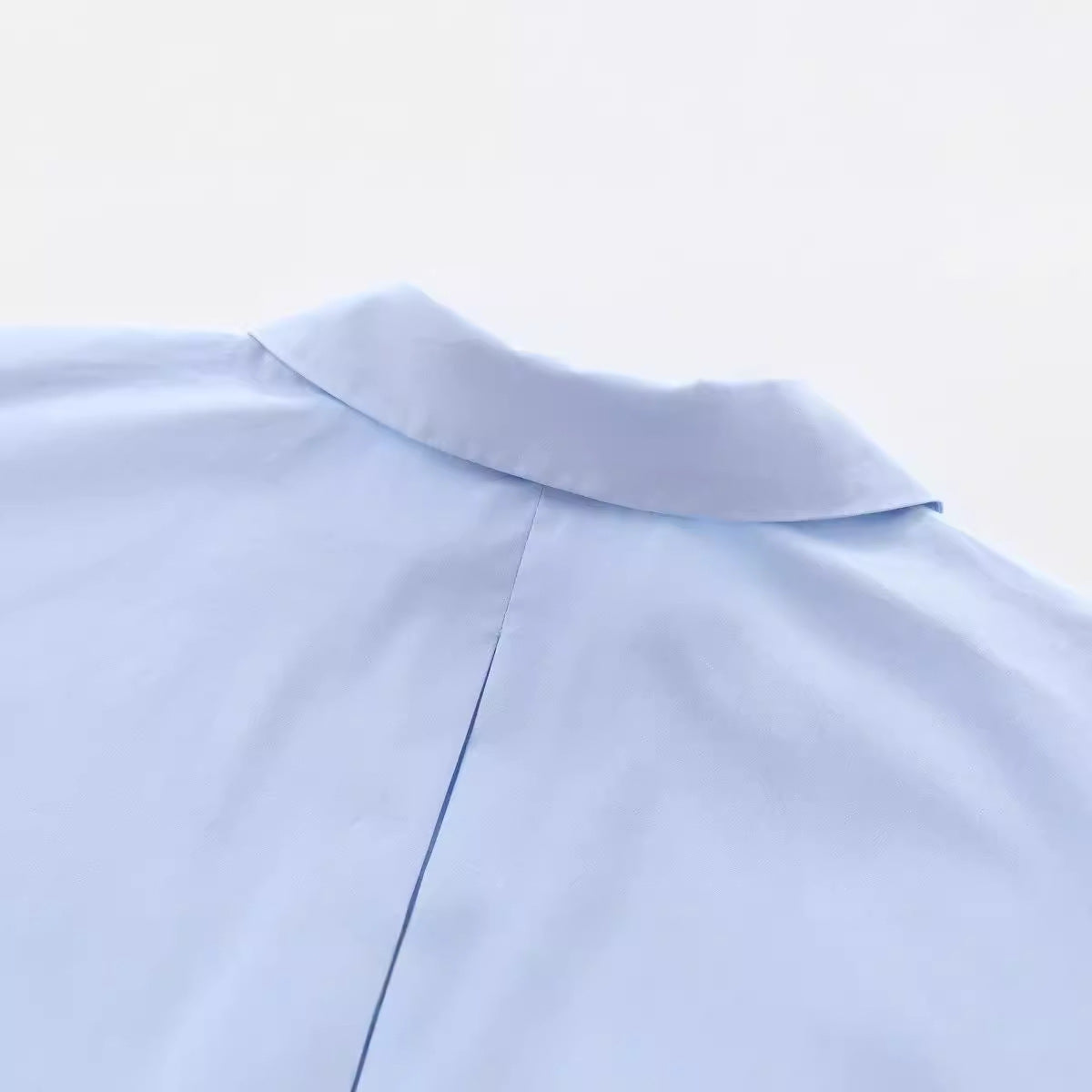 Women's Loose Solid Color Casual Poplin Shirt