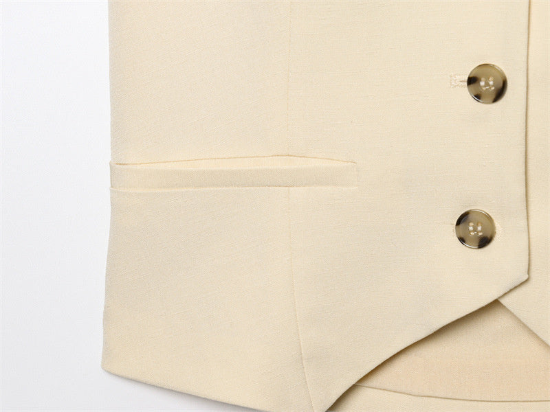 Summer Slim-fit Elegant Hanging Collar Vest Sleeveless Sling