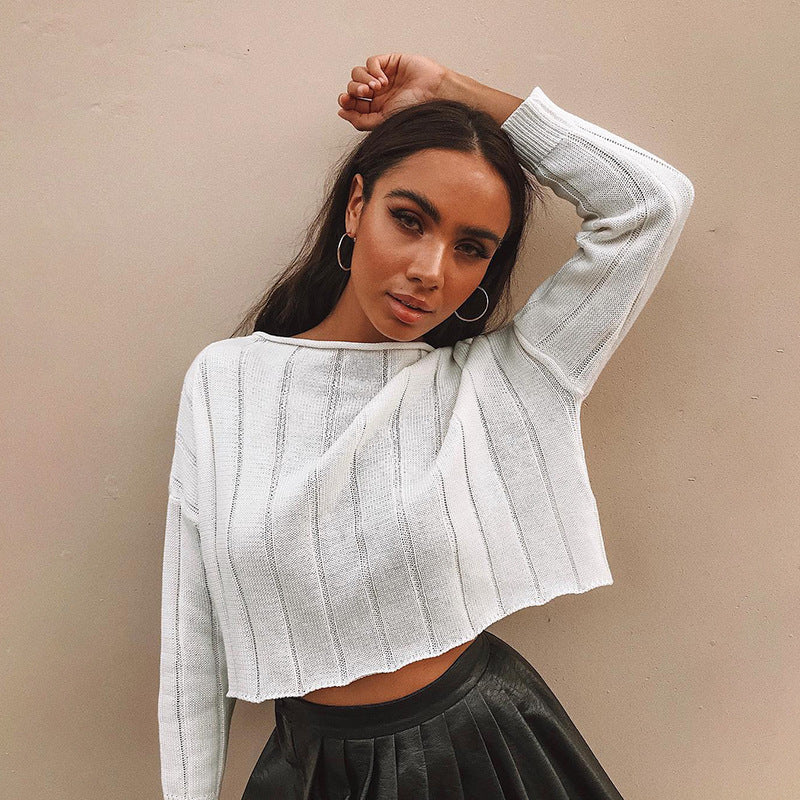 Fashion Personality Women's One-shoulder Long-sleeved