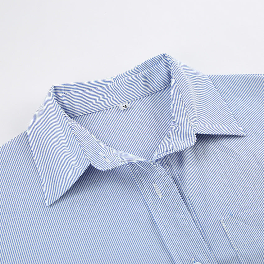 Fashion Comfortable Loose Long Sleeve Shirt Shorts Suit