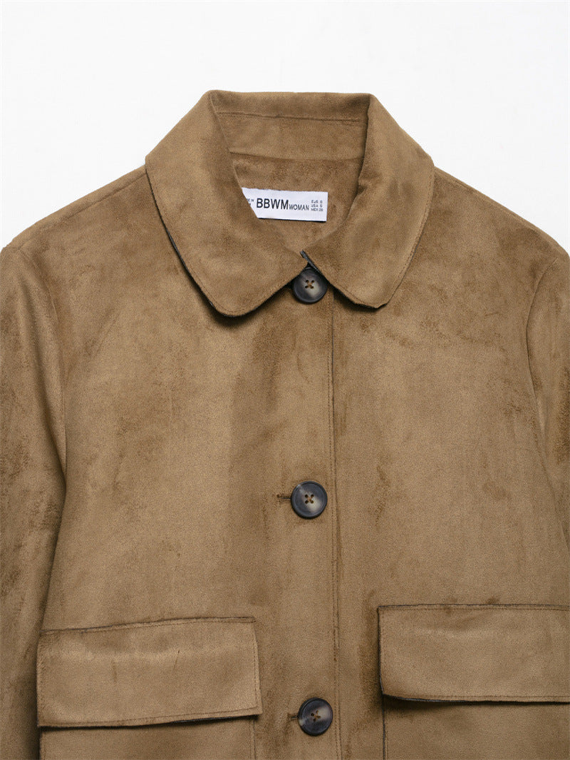 Retro High-end Suede Leather Jacket