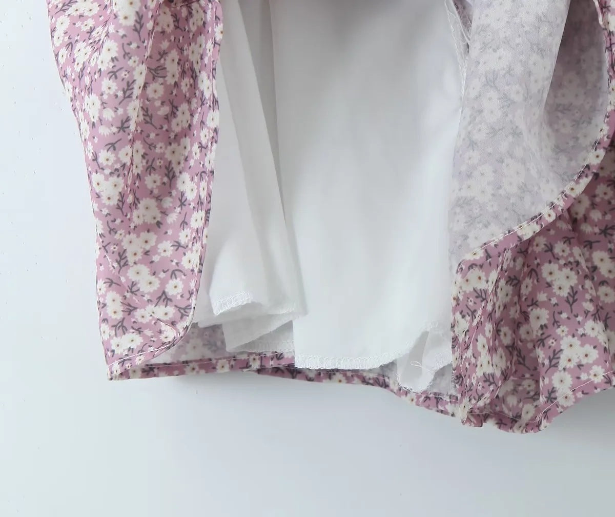 Summer New Pure Floral Strap Dress Women