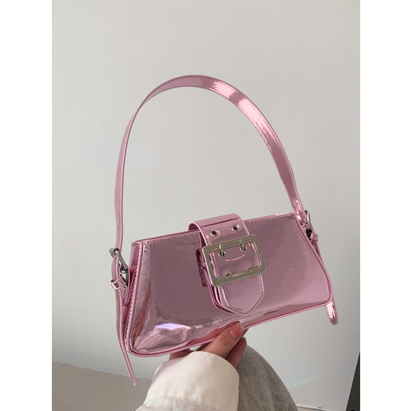 Women's Fashion Portable Patent Leather Underarm Bag