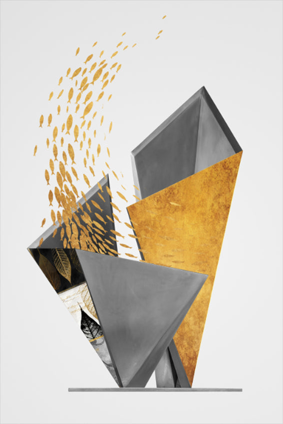 Nordic Modern High-definition Home Decoration Painting Geometric Pattern Oil Painting Spray Painting