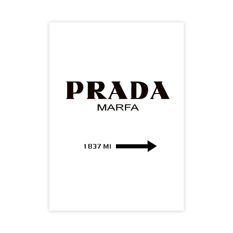 Simple Black And White Letter Decorative Painting