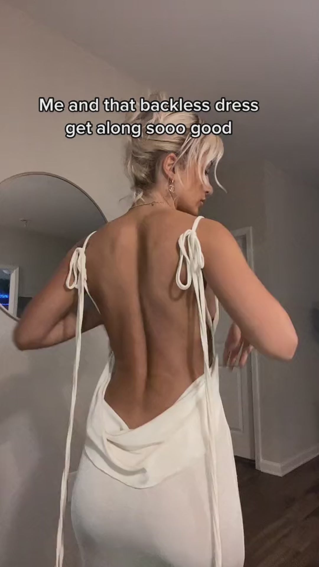 Sexy Slim Backless Dress Summer Camisole Gown Lace-up Long Dress